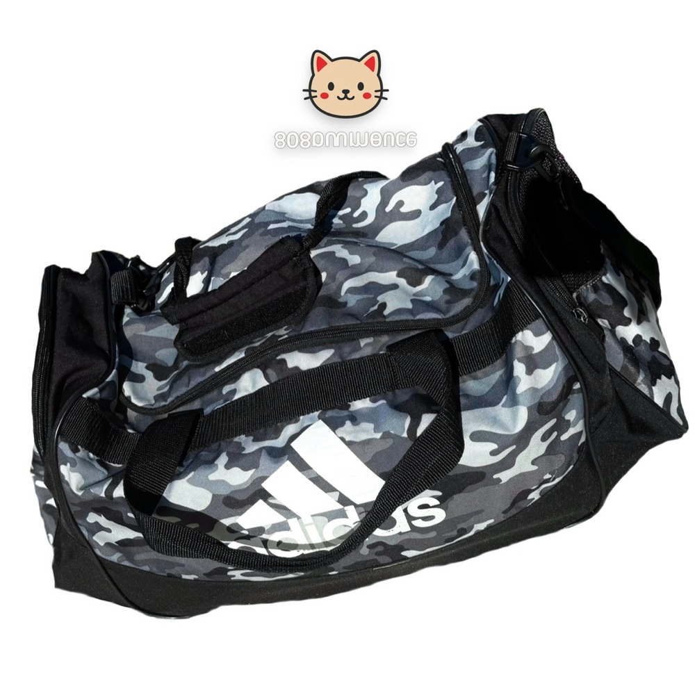 Adidas Camo Duffle Bag Gym Travel Carry On Streetwear Athletic Tote Snow Camo